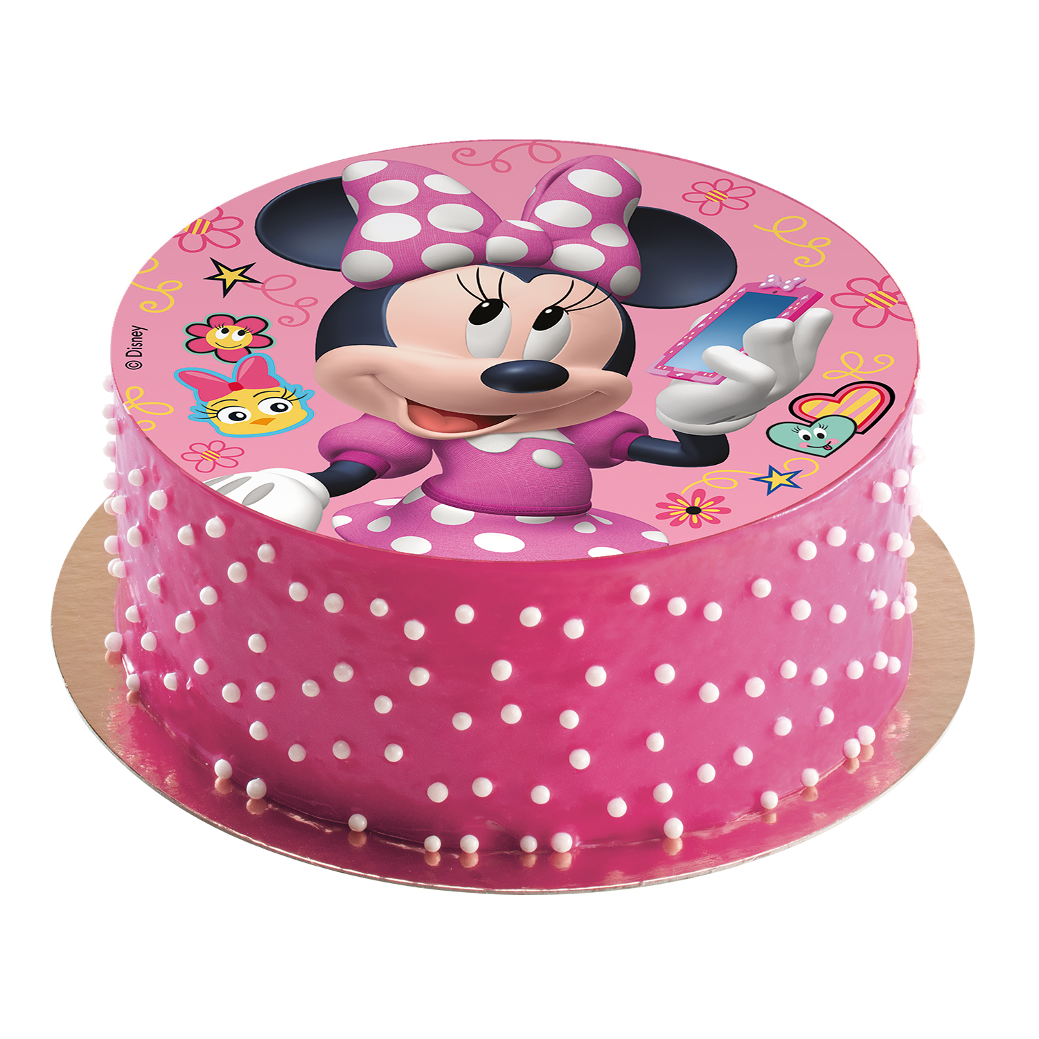 Fondánový obrázek Minnie Mouse 16cm dort